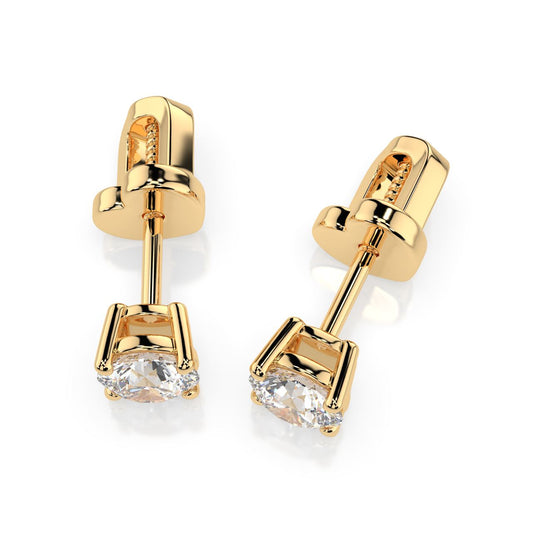Solitaire Sparkle Earrings (0.40 ct, 0.60 ct)